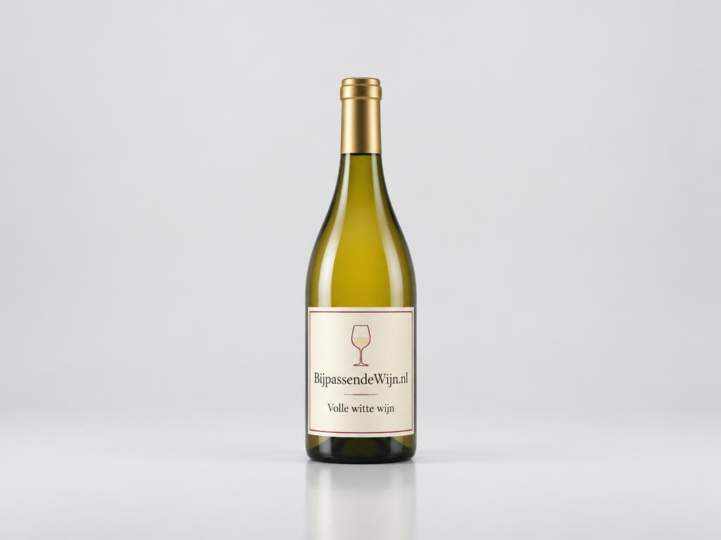 Fles Chardonnay met houtlagering